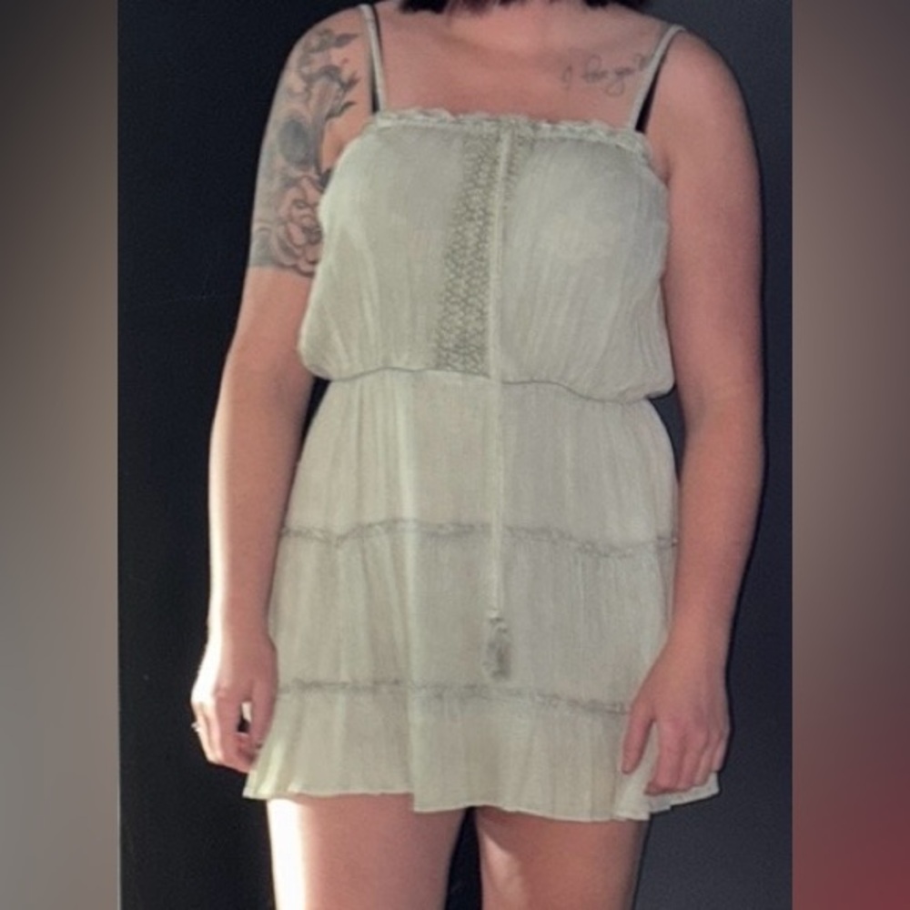 Light Green boho fairy Dress
